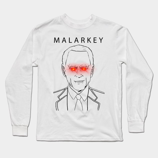 Malarkey Dark Brandon Long Sleeve T-Shirt by Matt's Wild Designs